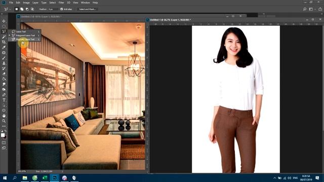 Học Photoshop LAB 1: Các công cụ cơ bản, ghép ảnh смотреть онлайн