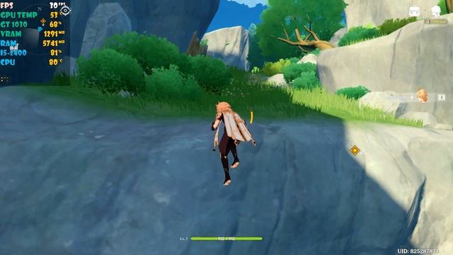 Genshin Impact | GT 1030 + i5-2400 | 1080p all Graphic presets смотреть онлайн