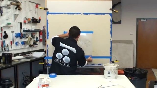 FAUX PAINTING. HAND APPLIED PLASTER STENCIL смотреть онлайн