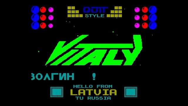 Vitaly - Quit Style [#zx spectrum AY Music Demo] смотреть онлайн