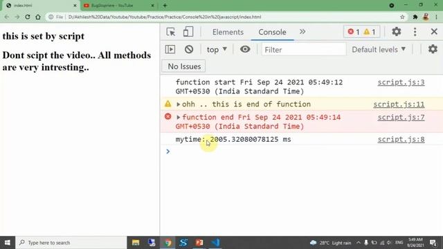console in JavaScript| All functions of console in details | #bugstophere | By Akhilesh смотреть онлайн