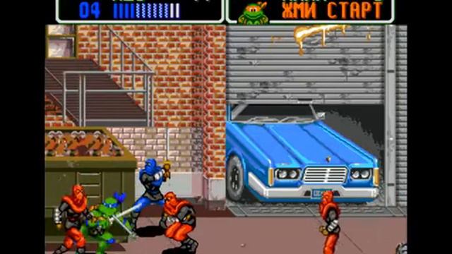 Прохождение TMNT SEGA ep1 Teenage Mutant Ninja Turtles:The Hyperstone Heist смотреть онлайн