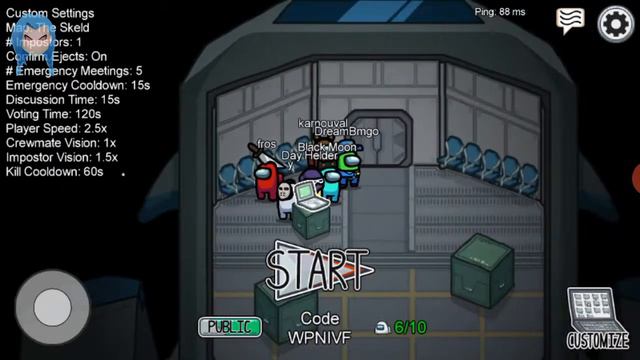 Among us cheat / always impostor / close all doors / mod menu / link in description смотреть онлайн