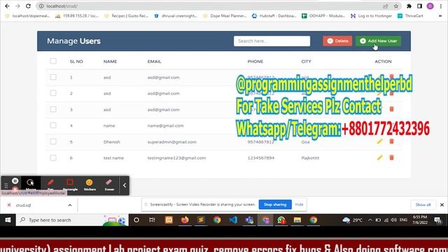 Client Work(PHP|Xampp)|CS230 Web Information Procesing Assignment5 output video|Maynooth University смотреть онлайн