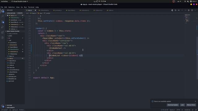 Working with nested props for VideoDetail Component смотреть онлайн