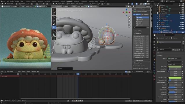 iPad Pro 3D Model Exported to Blender | Rihnlin Frog Part 3 смотреть онлайн