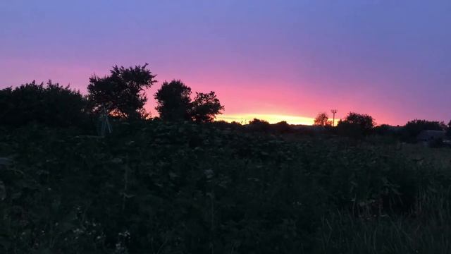 Быстрая съемка заката. смотреть онлайн