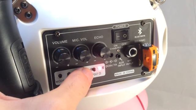 Караоке бумбокс для детей TEPE K6 Hello Kitty Temeisheng смотреть онлайн