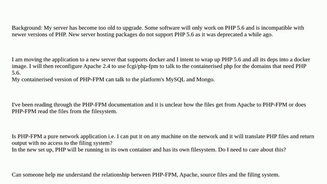 How does Php-fpm access filesystem, or does it? смотреть онлайн