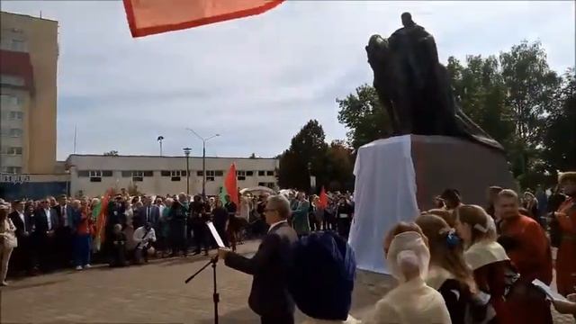 Открытие памятника Гедымину в Лиде 7 09 2019 смотреть онлайн