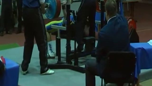 Валерий Карпов, жим 265 кг, ЧУ 2010 смотреть онлайн