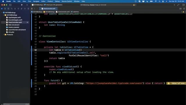 Swift: MVVM Bindings Pattern (2023, Xcode 12, Swift 5, Architecture) - iOS Development смотреть онлайн
