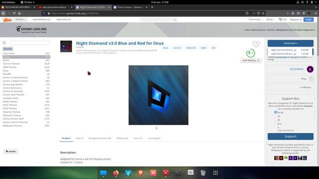 10. Curso de fedora 33. Cambiar Cursores en fedora 33.Video 10 смотреть онлайн
