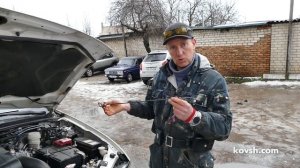 Не продуманная конструкция масляного щупа Mitsubishi Pajero Sport