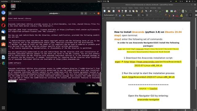 How to Install Anaconda (python 3.8) on Ubuntu 20.04 смотреть онлайн