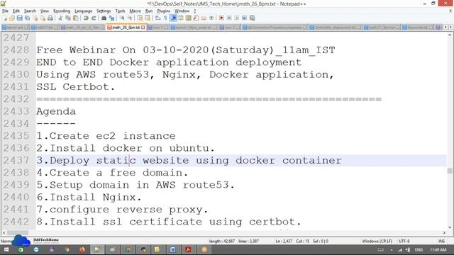Free Webinar on 03_10_2020_11am_IST_END to END Setup Own Domain with SSL for your Docker applicatio смотреть онлайн