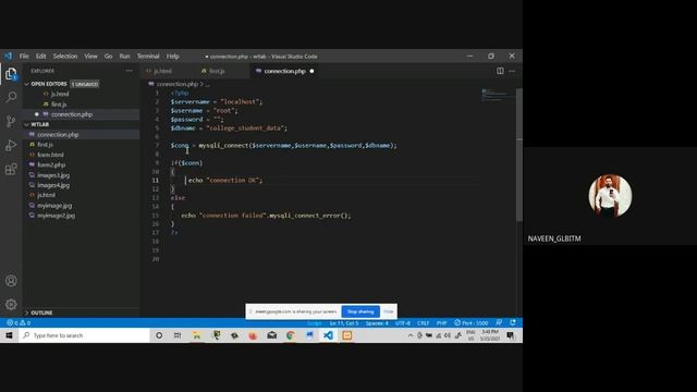 Java Script (variables) + Form & Database connectivity using Xampp смотреть онлайн