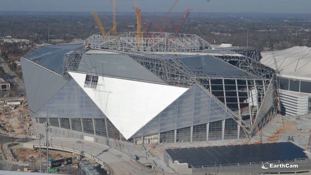Official Atlanta Falcons Mercedes-Benz Stadium Construction Time-Lapse