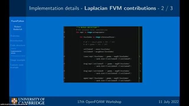 [17th OpenFOAM Workshop] Like OpenFOAM, but in Python смотреть онлайн