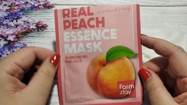 ♥ Тканевая маска для лица Farmstay Real Peach Essence Mask ♥ Корея ♥ смотреть онлайн