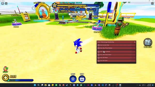 Sonic Speed Simulator AutoFarm Script | Roblox смотреть онлайн