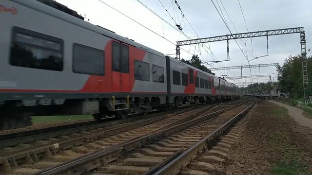Электропоезд ЭС2ГП-005 "Ласточка" с сообщением Москва-Иваново. смотреть онлайн