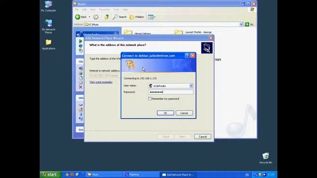 Свръзване на Windows XP със Samba Server смотреть онлайн