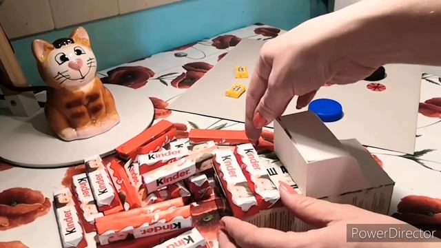 Машинка из шоколадок! Сладкий подарок своими руками! смотреть онлайн