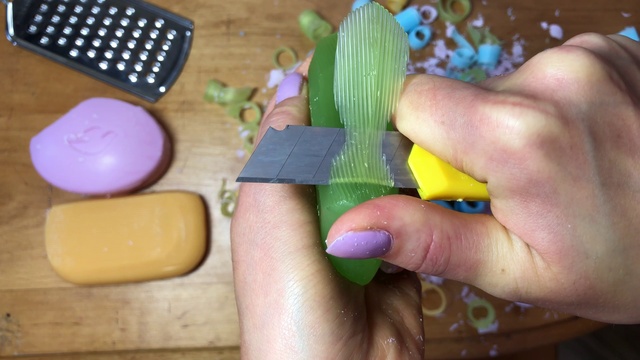 Satisfying Soap Cutting! Soap Carving! Satisfying ASMR Video! Rub Soap!