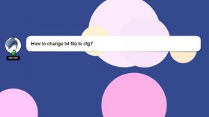 How to change txt file to cfg?