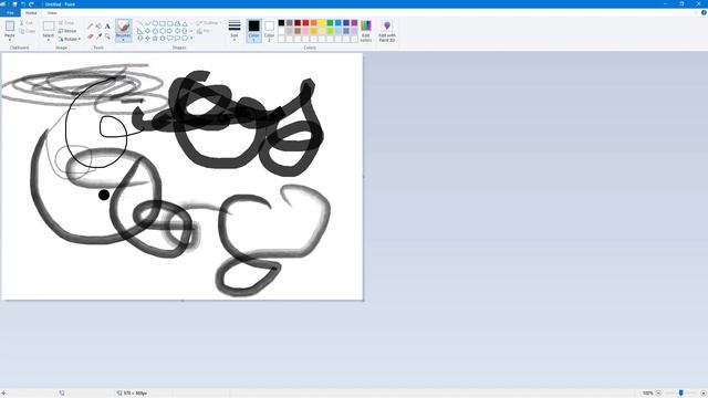 MS Paint Tutorial - Lesson 11 - Brushes смотреть онлайн
