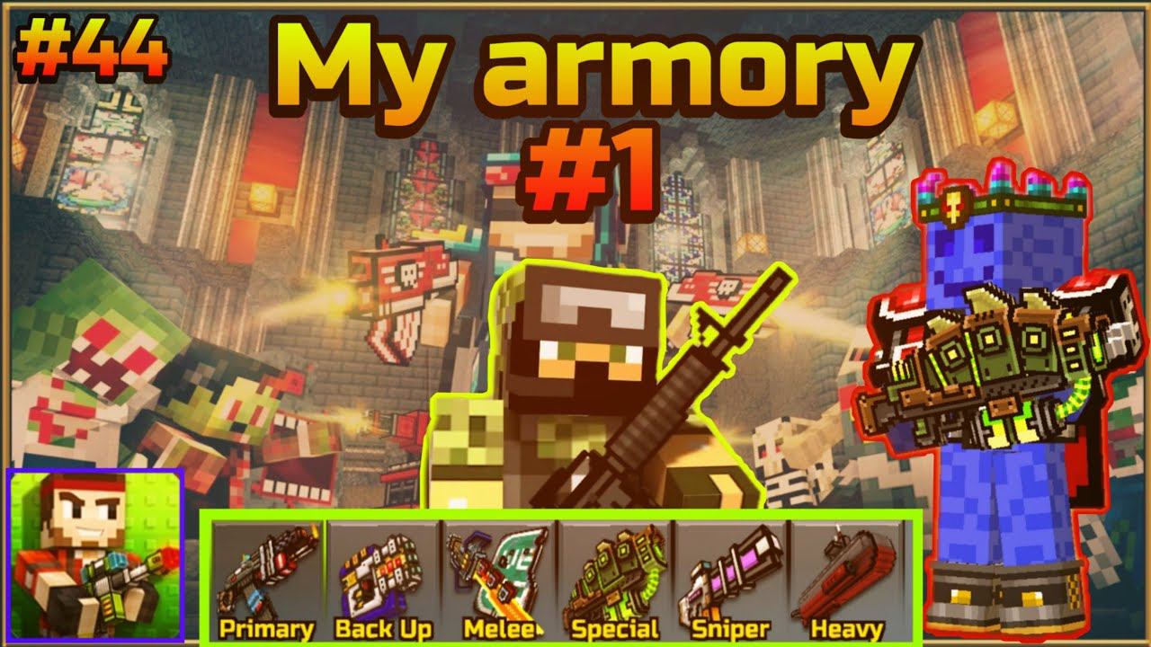 Pixel Gun 3d. Walkthrough Part 44. {My Armory #1}