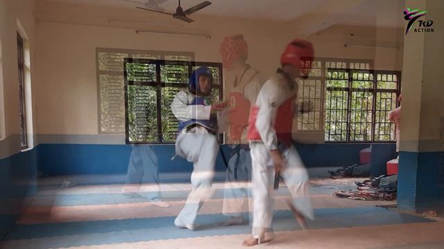 Taekwondo Sparring Matches And Practice On TKD Action.mp4