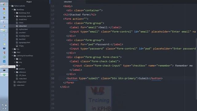 How to Create Forms and Stacked and Inline Forms In Bootstrap Telugu 29 I Tutorials I Form смотреть онлайн