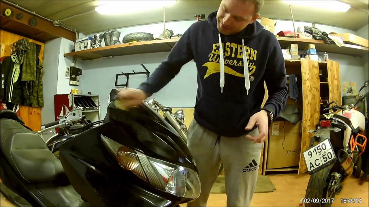 полировка пластика скутера смотреть онлайн