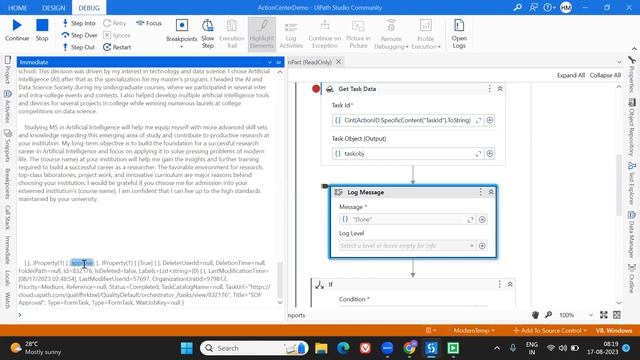 Action Center - How to get the values from Action center - Get task Data - Part -2 смотреть онлайн