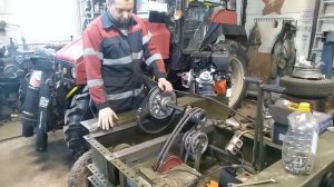 Установка двигателя Lifan на ТС-350 .