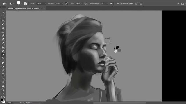 SpeedPaint (Photoshop) смотреть онлайн