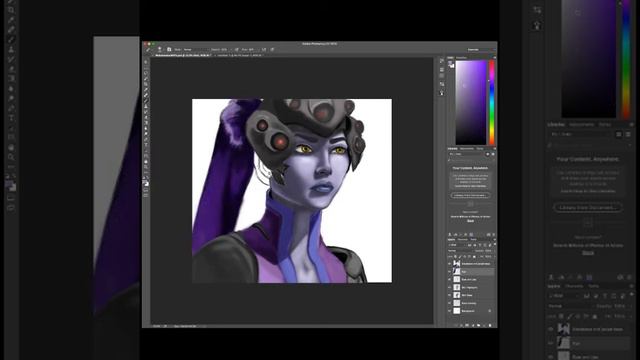 Overwatch Widowmaker - Speedpaint смотреть онлайн