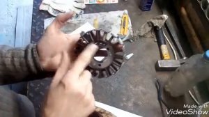 Перемотка генератора (статора) от мотоцикла.