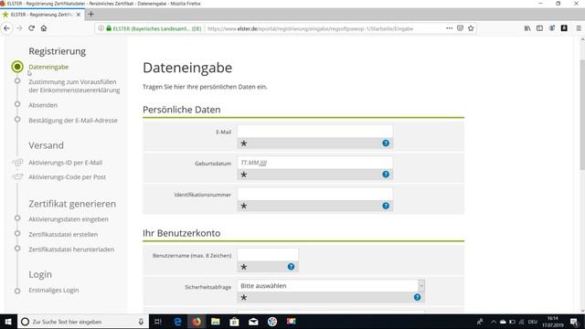 работа в Elster. Создаем свой аккаунт смотреть онлайн