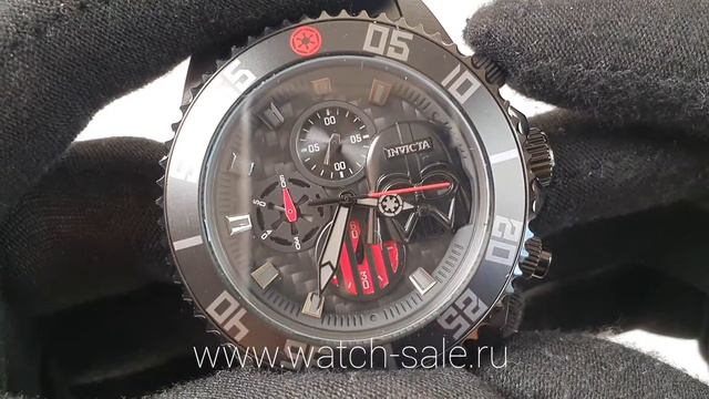 Часы мужские кварцевые Invicta Star Wars Darth Vader 34624 смотреть онлайн