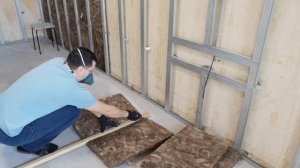 Монтаж звукоизоляции АкустиКНАУФ