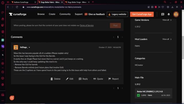 RANDOM FABRIC MOD UPDATE | What is going on? смотреть онлайн