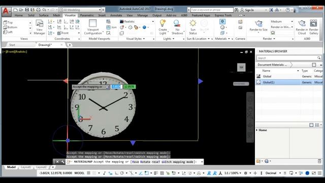 3D Modeling - Wall Clock - AutoCAD 2017 смотреть онлайн