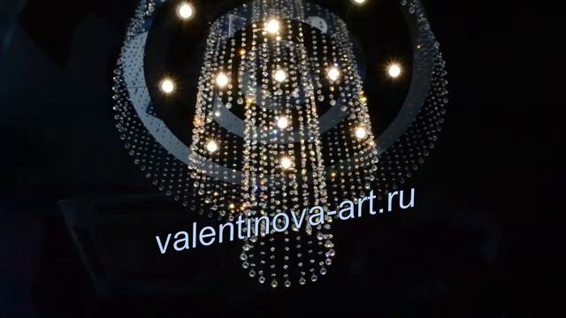 Авторская люстра "Хрустальные россыпи" смотреть онлайн
