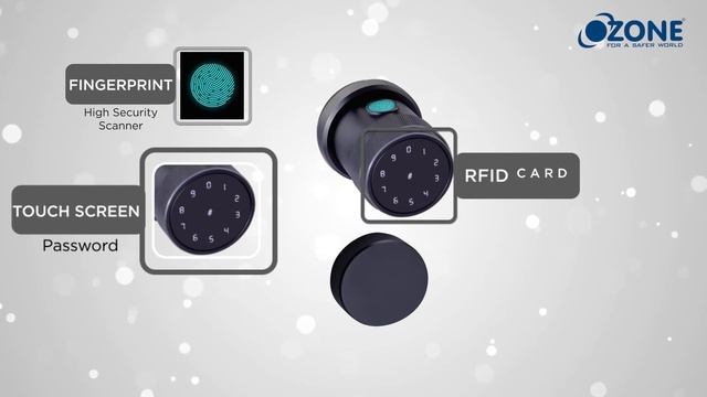 Oracle Series - Fingerprint Door Lock with Key Access in Black Finish | Ozone - OZ-FDL-11-RBL смотреть онлайн