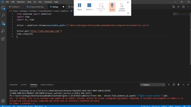 Crea tu BOT de mensajería whatsapp con Python y Selenium 1/4 смотреть онлайн