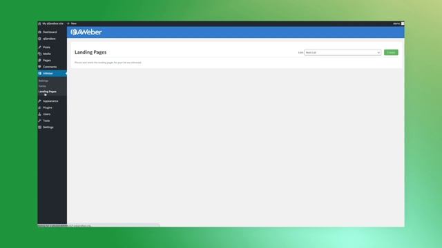 Using AWeber Landing Pages with Wordpress смотреть онлайн
