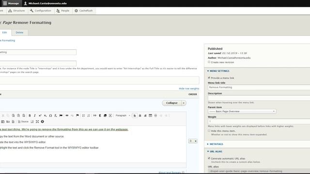 Remove Formatting from WYSIWYG editor смотреть онлайн